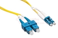 1 M LC/SC 9/125 Singlemode Duplex Fiber Patch Cable - OS1  RamboCables.com