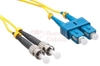 15 M SC/ST 9/125 Singlemode Duplex Fiber Patch Cable - OS1  RamboCables.com