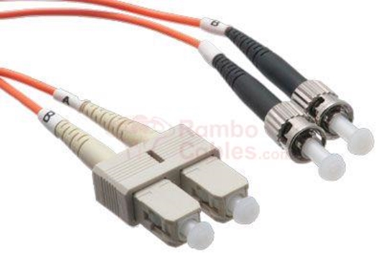 15 M Multimode Fiber Patch Cable - 50/125 - SC/ST  RamboCables.com