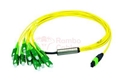 2 M 9/125 OS2 APC Singlemode MTP/MPO to LC Breakout Fiber Patch Cable - 12 Fiber  RamboCables.com