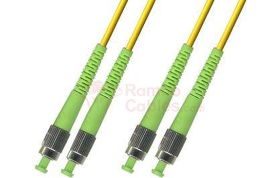 1 M FC-APC to FC-APC  9/125 Singlemode Duplex Fiber Patch Cable - OS2  RamboCables.com