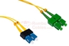 1 M SC-APC to SC-UPC 9/125 Singlemode Duplex Fiber Patch Cable - OS2  RamboCables.com