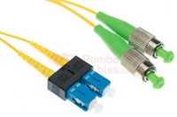 1 M FC-APC to SC-UPC 9/125 Singlemode Duplex Fiber Patch Cable - OS2  RamboCables.com