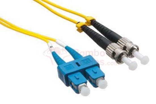 10 M FC/SC 9/125 Singlemode Duplex Plenum Fiber Patch Cable - OS1  RamboCables.com