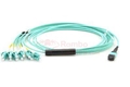 50 M 10GB 50/125 OM3 Multimode Plenum MTP/MPO to LC Breakout Fiber Patch Cable - 12 Fiber  RamboCables.com