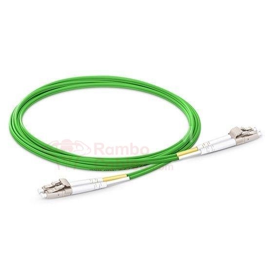 2 M LC/LC 50/125 Multimode Bend Insensitive Duplex Fiber Patch Cable - LSZH - OM5  RamboCables.com