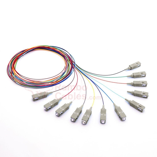 LC 12 Strand Fiber Pigtail - No Jacket - 1.5M  RamboCables.com