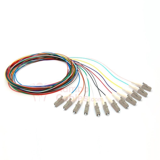 SC 12 Strand Fiber Pigtail - No Jacket - 1.5M  RamboCables.com