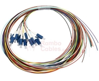 LC 12 Strand Fiber Pigtail - No Jacket - 2M  RamboCables.com