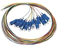 SC 12 Strand Fiber Pigtail - No Jacket - 2M  RamboCables.com