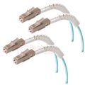 2 M L-com Bend Insensitive Fiber Cable - Flex Boot - 10GB Multimode OM3 50/125 - LC/LC  RamboCables.com