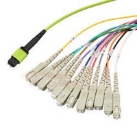 12Fibers 0.5 M L-com MPO w/Pins to SC Fan-out - OM5 50/125 - ONFR  RamboCables.com