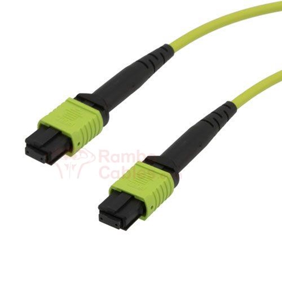 12Fibers 25 M L-com MPO Fiber Cable - No pins - Type A - OM5 50/125 - ONFR  RamboCables.com