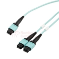 OM4 10 M L-com 24 Fiber MPO w/Pins to 2x12 Fiber MPO w/Pins - 50/125 Multimode - ONFR  RamboCables.com