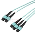 OM4 3 M L-com 3x8 Fiber MPO w/Pins to 2x12 Fiber MPO w/Pins - 50/125 Multimode - ONFR  RamboCables.com